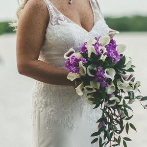 David’s bridal ivory wedding dress
